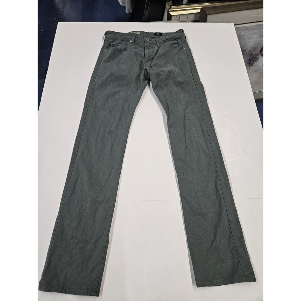 AG Adriano Goldschmied The Matchbox Slim Straight Jeans Womens 30 Green 31x31